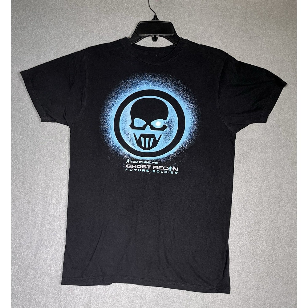 Tom Clancy Ghost Recon Future Soldier T-Shirt Black Skull Graphic Gaming See Pic